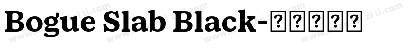 Bogue Slab Black字体转换